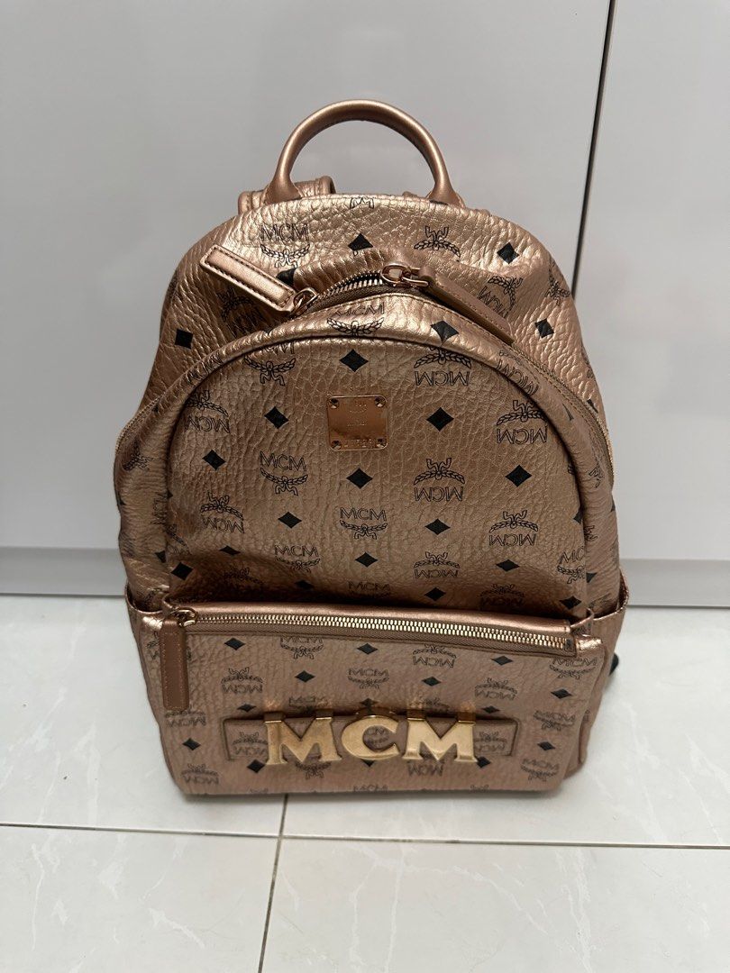 MCM Backpack 2 in 1 Rose Gold Edition