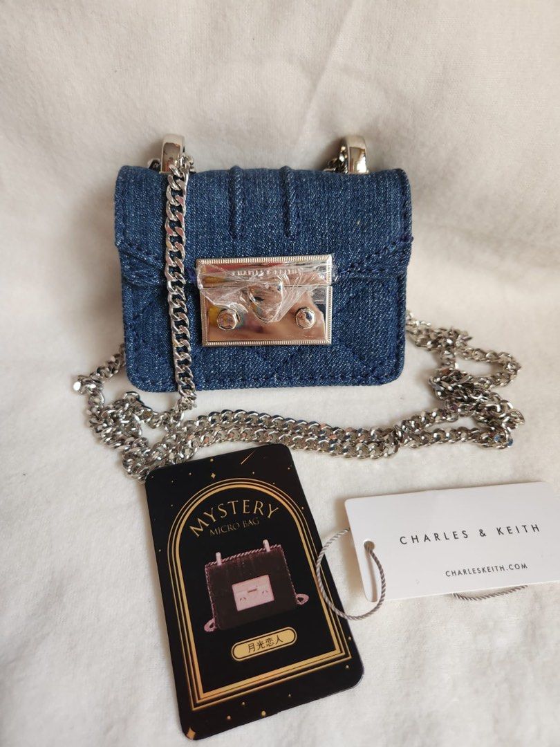 Tas Charles Charles Keith Blue Bag Micro Bag Beg Charles And Keith