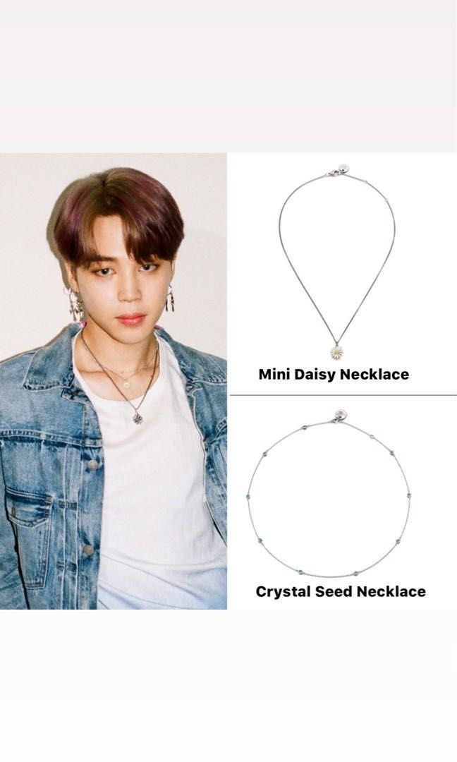 【VINTAGE HOLLYWOOD 】BTS JIMIN着用★Vintage Daisy Necklace Jimin BTS Inspired Daisy Necklace. Permission to Dance