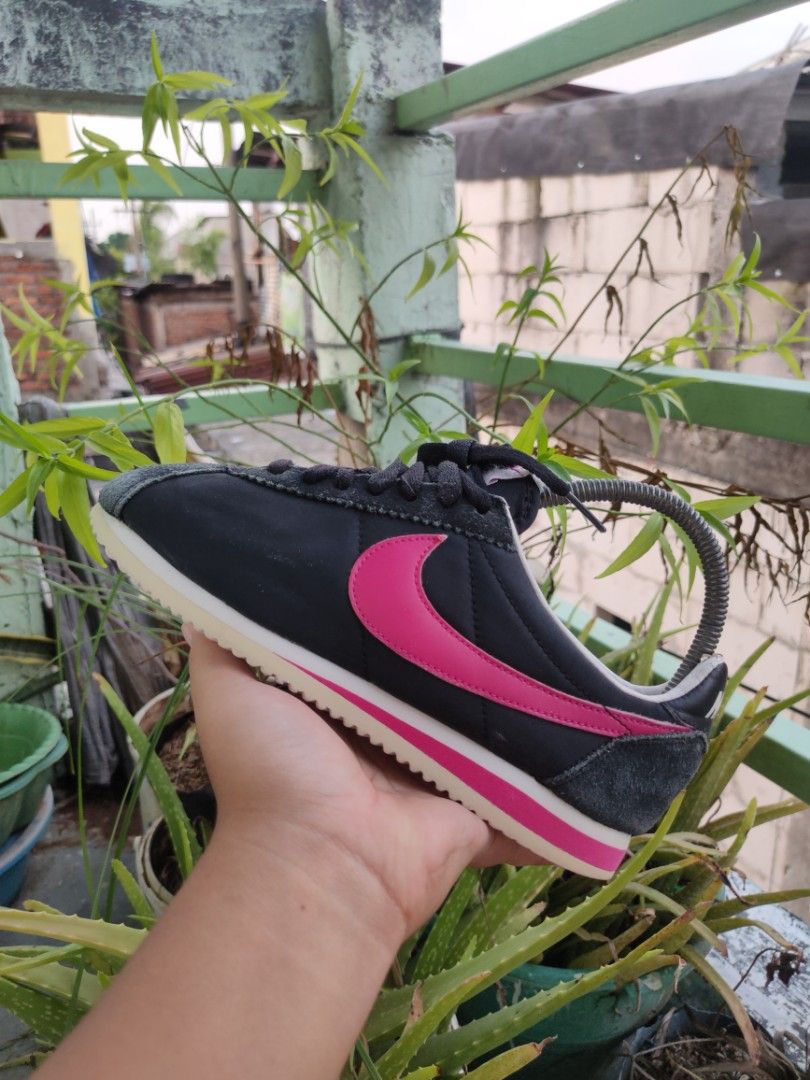 Nike Cortez Black Centang Pink Fesyen Wanita Sepatu di Carousell