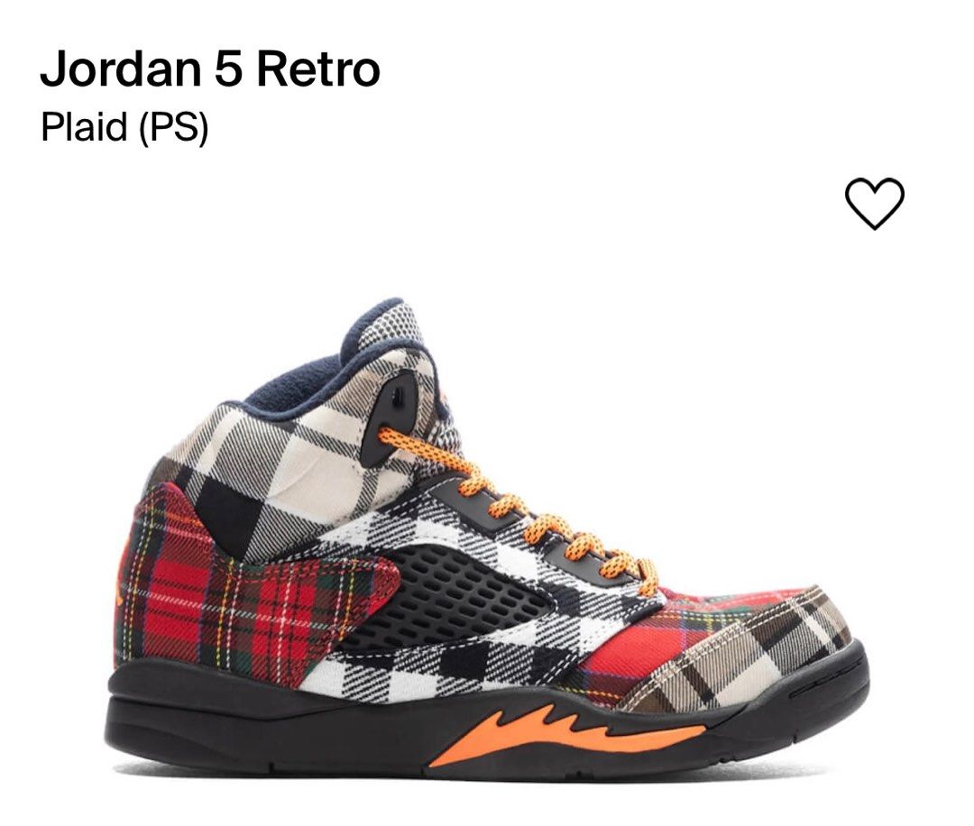 Jordan retro 1 plaid top
