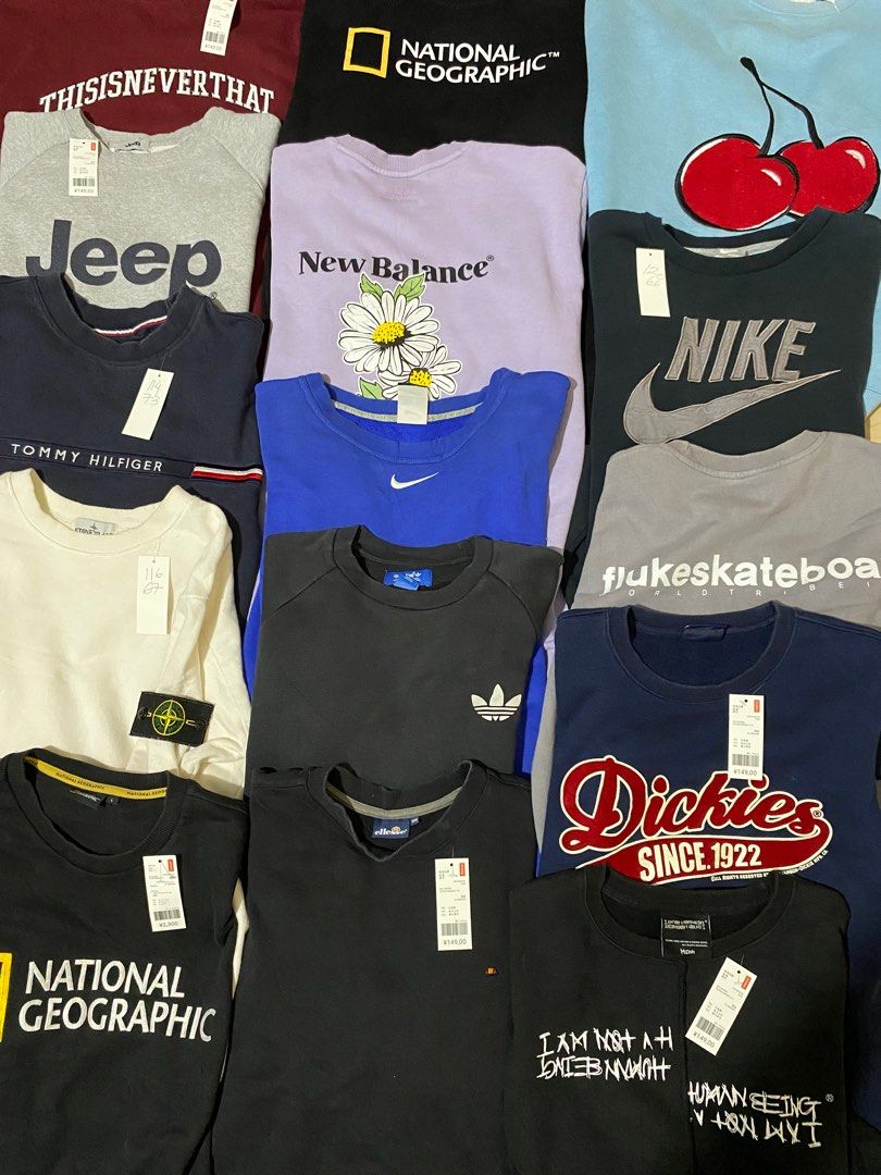 Paket usaha crewneck full brand minimal order 18 pcs 30 pcs X 55.000rb