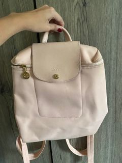 Pink Longchamp backpack