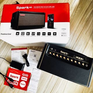 Positive Grid Spark 40 Combo Amplifier for Electric and Acoustic Guitar (w/ Bluetooth and Mobile Phone App)