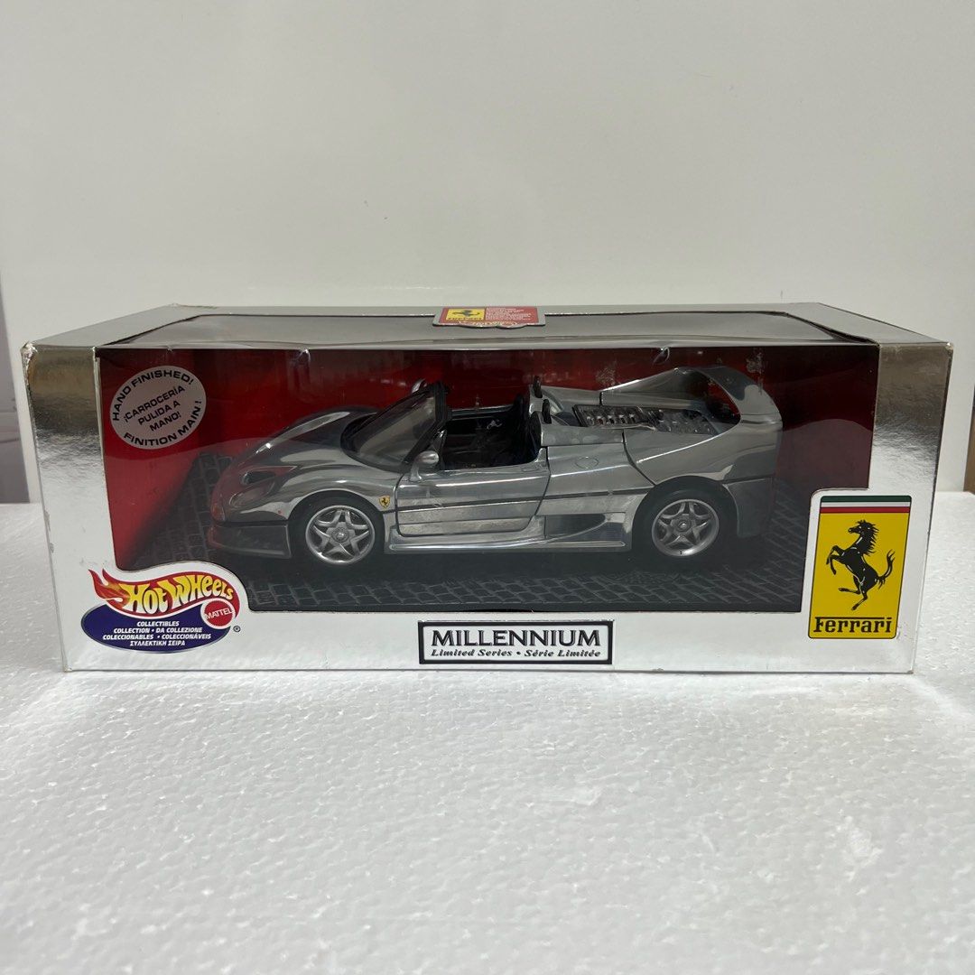 Hot Wheels 1/18 Millennium Limited CHROME Ferrari F50