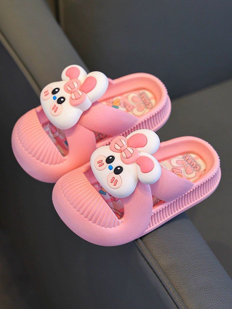 READY STOCK Happy Zooparty Selipar Budak Kids Shoes Flip flop Girl Slipper Beach Slipper Soft Soled Antiskid