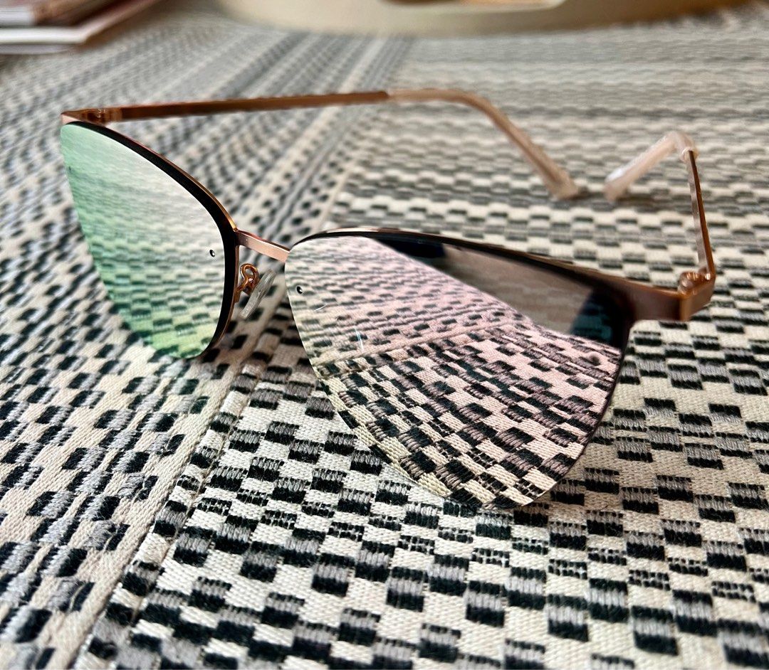 Rose Gold Mirrored Sunglasses Unisex Women s Fashion Watches Accessories Sunglasses Eyewear on Carousell