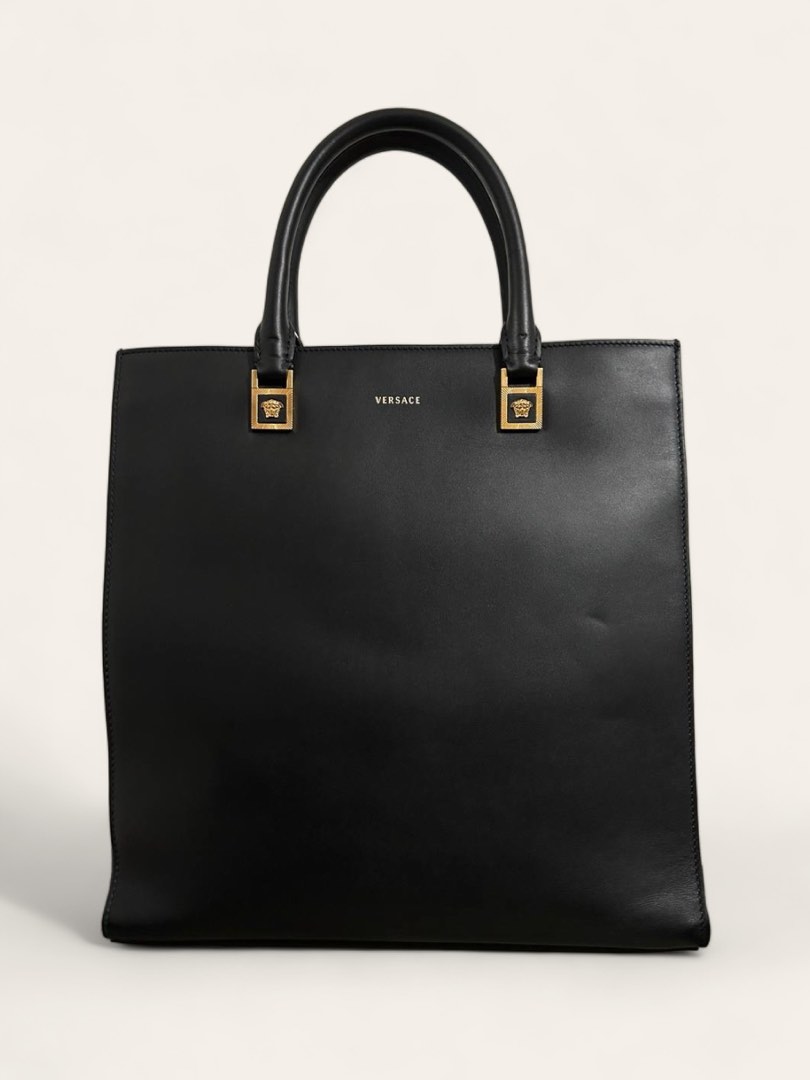 Versace leather tote store