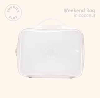 Sunnies Face Weekend Bag/ Pouch in Coconut