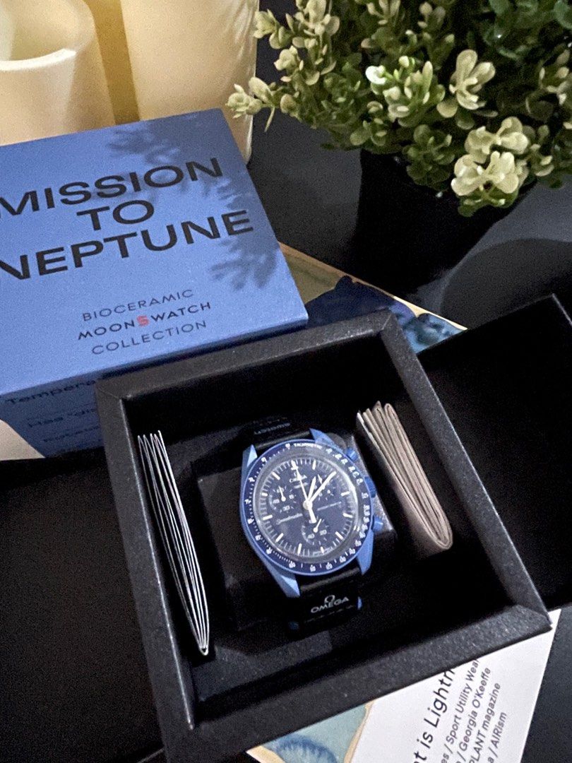 Swatch Neptune (Category: Luxury Watches) located in Calamba. Submitted by bestfinds2023 (Listing ID 1305057016, Image 1). Description: Moonswatch Neptune Bought in Swatch Singapore .