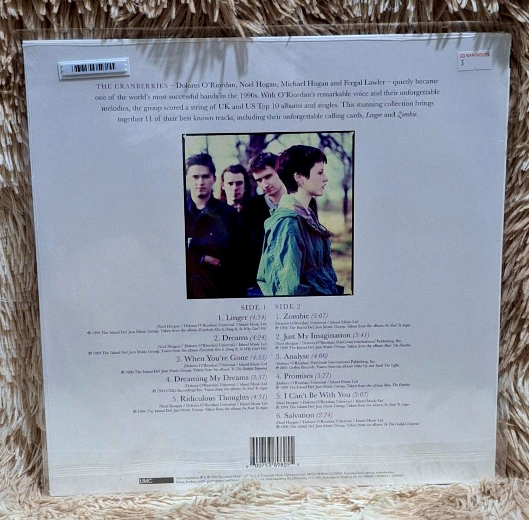 The cranberries (Category: Vinyls) located in Caloocan City. Submitted by collectionsitems (Listing ID 1305060412, Image 2). Description: Welcome to our shop collectible pop up shop! 👝Posted items are on hand. 💿🎧🎵💽🎷📽🎥 CD'S / DVD's Books & VINYL are all imported made in uk our local opm album and original in mint to nearmint & unsealead sealed brand new 🛒Pls add to cart to check stocks availability. 💵We sell quality products at reasonabl