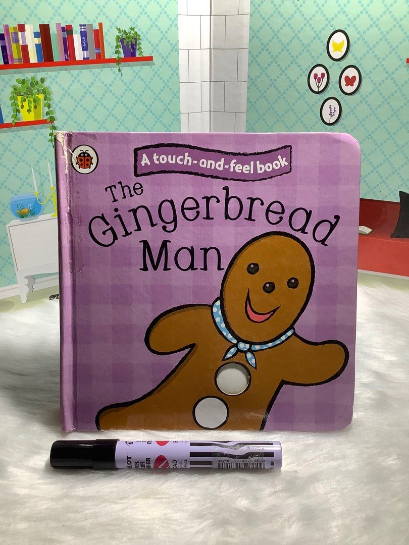 The Gingerbread Man touch and feel board book (Category: Children's Books) located in Dumarao. Submitted by Jaunty_Point_Crafts (Listing ID 1304982941, Image 1). Description: Pre-loved/outgrown Cover with flaw on spine as shown in 1st photo Inside page are in good to very good condition. ✅ Payment first through GCash ✅ Shipping through Flash or J&T ✅ SF is on buyer. 📍Dumarao, Capiz.