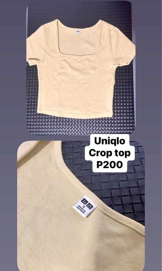 Uniqlo crop top (Category: Blouses) located in Quezon City. Submitted by leilopez (Listing ID 1304984742, Image 1). Description: LP na po 🙂 Not ukay.