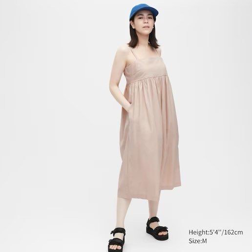 Uniqlo Linen Blend Gathered Camisole Dress, Women's Fashion, Dresses & Sets, Dresses on Carousell Uniqlo Linen Blend Gathered Camisole Dress, Women's Fashion, Dresses & Sets, Dresses on Carousell