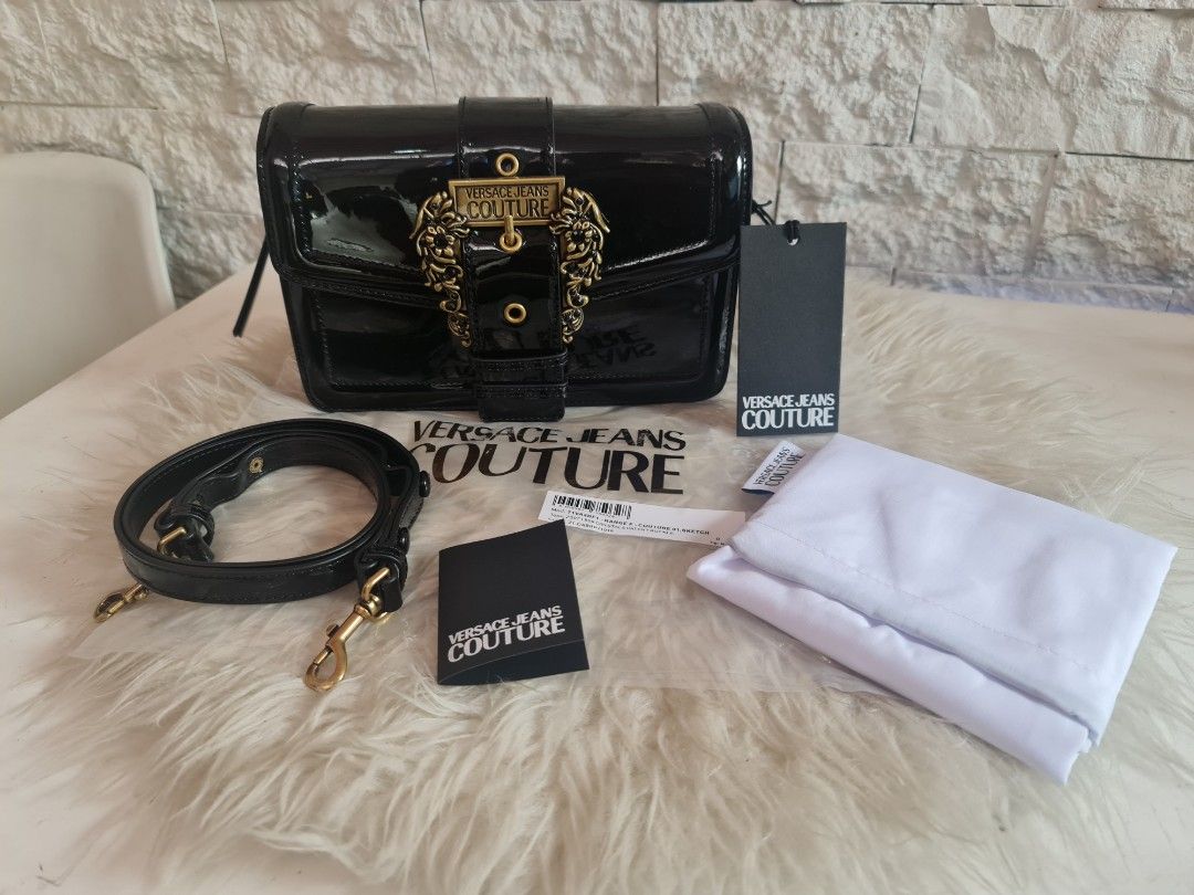 Versace Jeans Couture Patent Buckle Bag