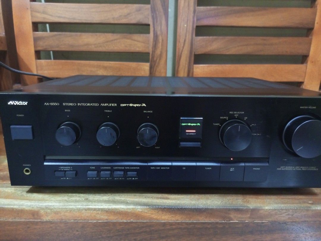 Victor integrated amp (Category: Soundbars, Speakers & Amplifiers) located in Manila. Submitted by jaysaet1626847 (Listing ID 1304999332, Image 2). Description: victor ax-s550 quality sounds 100wpc no issue. manila area tnx.