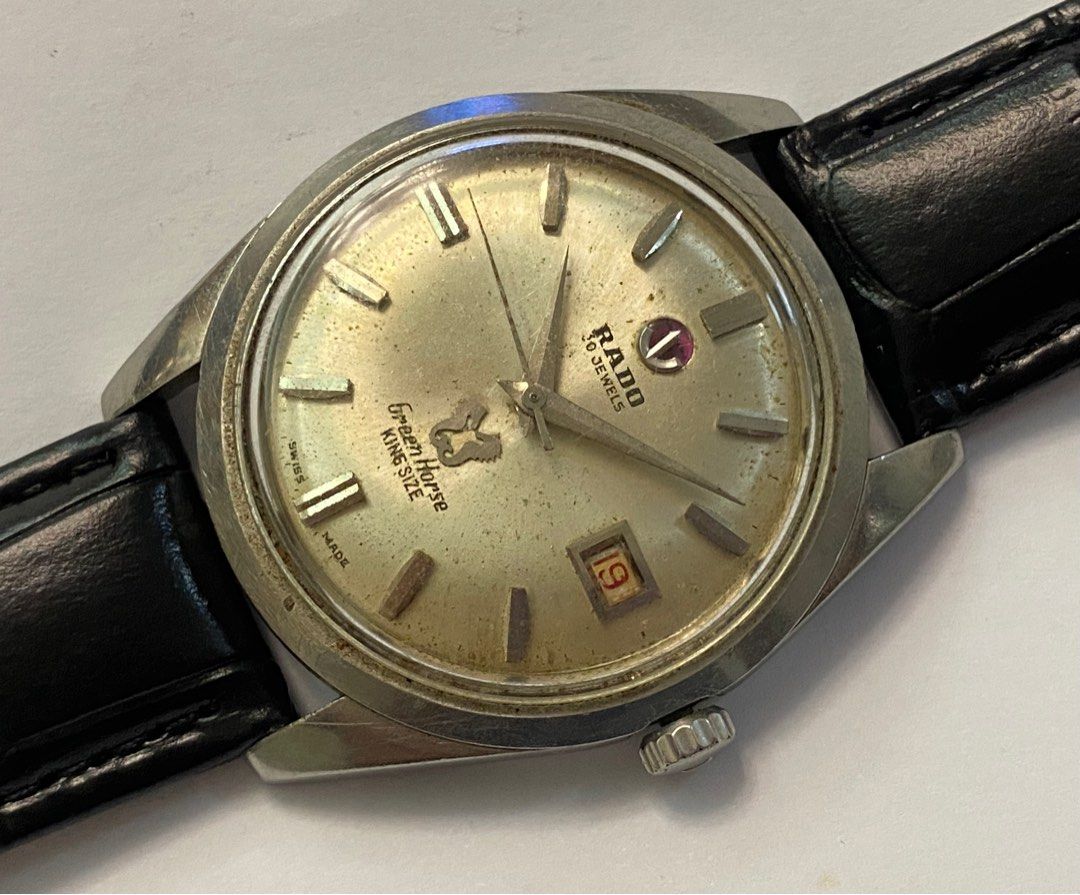 Rado Green Horse King Size Vintage 60's Rado Green Horse King Size