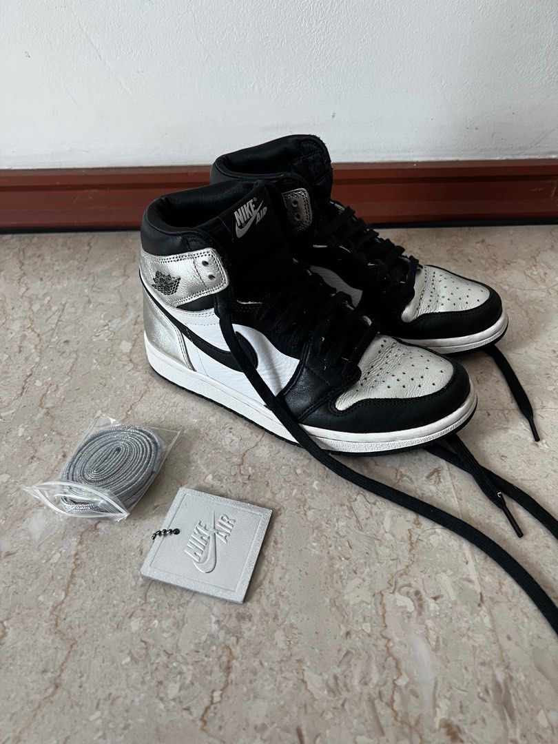 WMNS 6.5 AJ1 High Silver Toe Women s Fashion Footwear Sneakers on Carousell