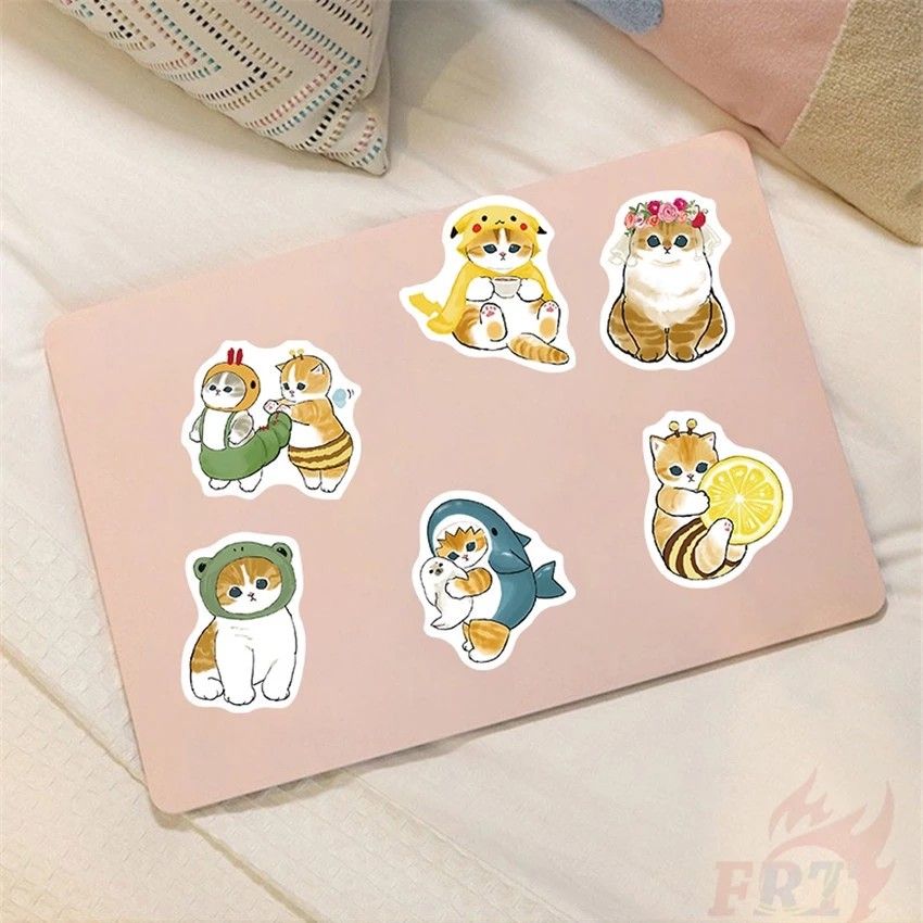 25/50/100 Pcs Mofusand Funny Cats Waterproof PVC Vinyl Sticker Decal ...