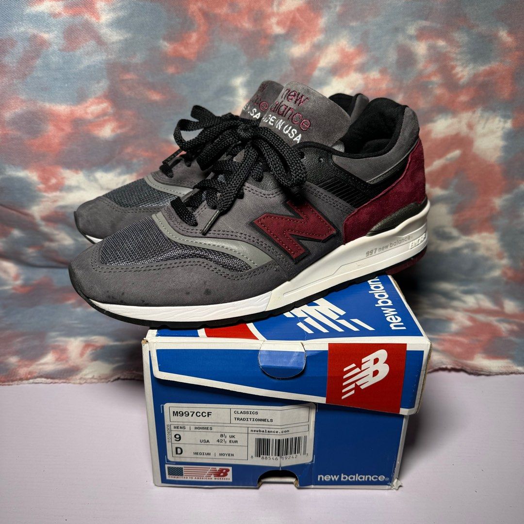Grey Burgundy New Balance 997 Connoisseur Guitar New Balance 997