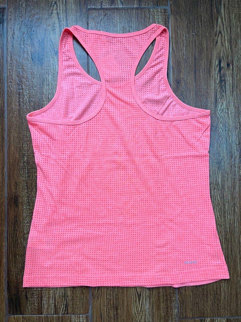 ADIDAS - Climacool Aeroknit Top - L (Category: Activewear) located in Manila. Submitted by offthenest (Listing ID 1305146986, Image 2). Description: Brand: Adidas Type: Tank Top Colorway: Salmon Peach Size: L Condition: Brand New with Tags SRP: P1,395.00 RFS: Decluttering MOP: BPI / BDO / GCASH NO SWAPS #adidas #womens #tanktop #running .