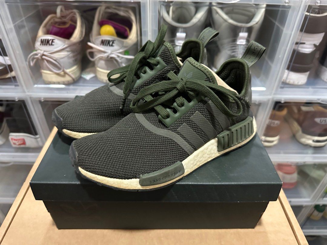 Adidas nmd r1 green night cargo store
