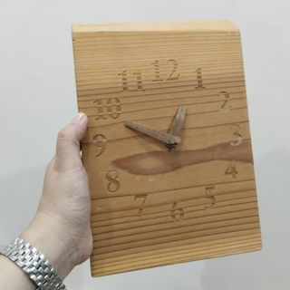 Affordable Wooden Clock for only php 450 😍👌