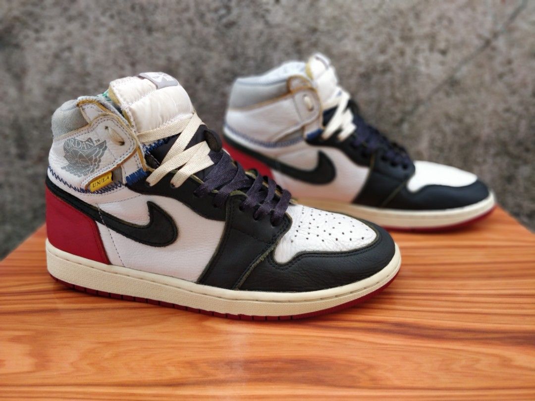Air Jordan 1 High Union Los Angeles Black Toe UNLA SECOND Size 43 insole 27.5cm