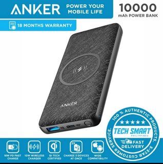 Anker PowerCore III Sense 10K Wireless Power Bank 10000mAh, 10K Wireless Portable Charger with Qi-Ce