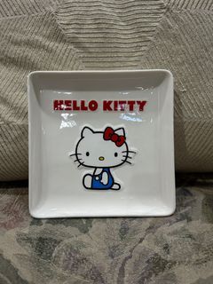 Authentic sanrio hello kitty ceramic square plate