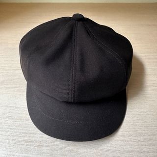 Black beret hat