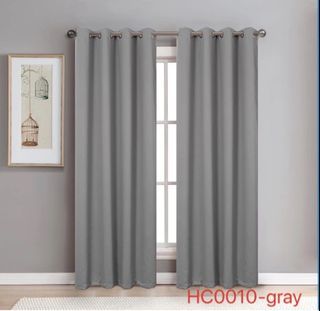 Black out curtains gray