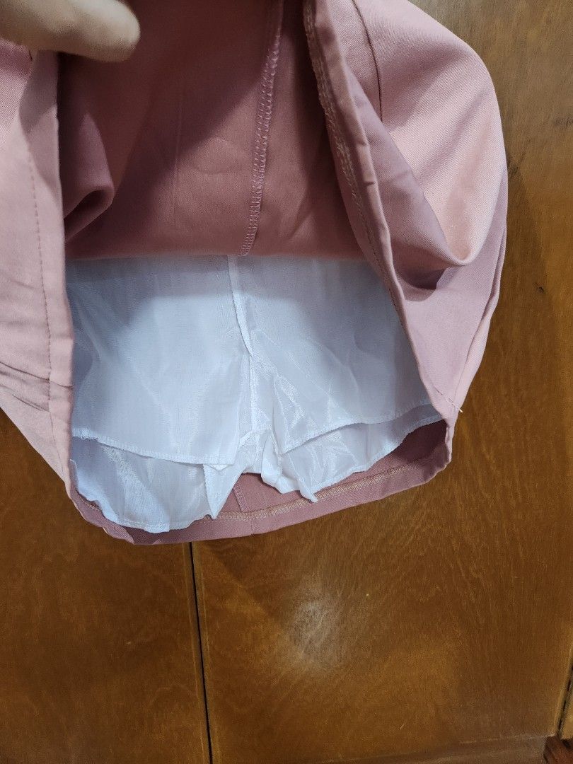 Blazer Skort Coords (Category: Sets or Coordinates) located in Marikina City. Submitted by MSS_32 (Listing ID 1305309997, Image 3). Description: * Old rose color blazer skort coords in cotton twill fabric * BLAZER - bust up to 36", waist up to 34", shoulder 15", armhole 18", length 16.5" * SKORT - waist 26 - 32", hips up to 36", length 15" * MOP : Gcash / BPI * SF c/o buyer.