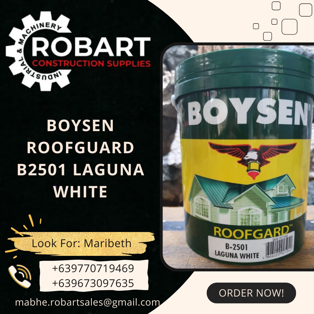 BOYSEN ROOFGUARD B2501 LAGUNA WHITE, Commercial & Industrial