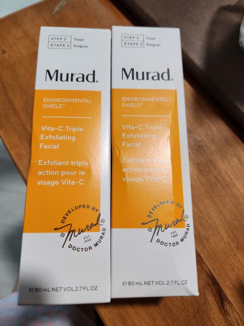 Brand new sealed murad environmental shield vita c triple exfoliating  facial 80ml, Beauty & Personal Care, Face, Face Care Products on Carousell