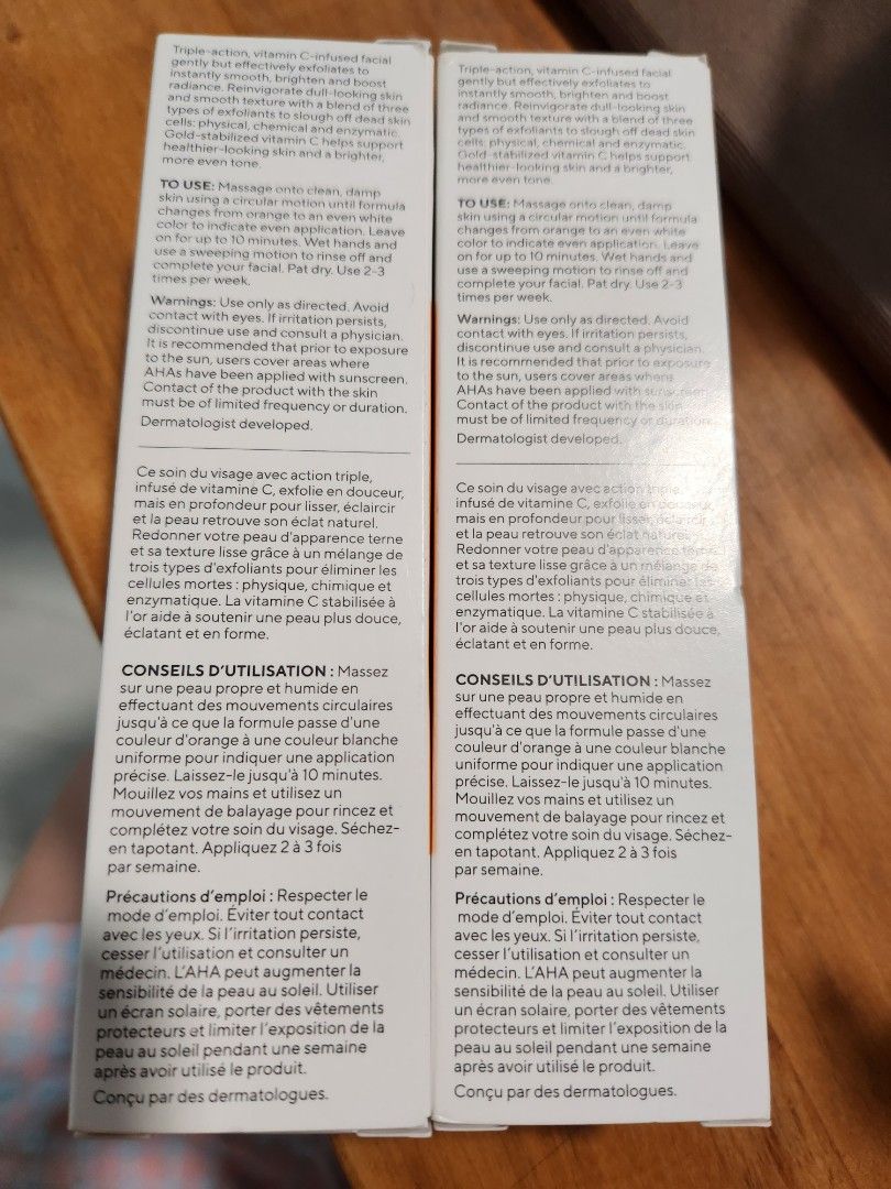 Brand new sealed murad environmental shield vita c triple exfoliating  facial 80ml, Beauty & Personal Care, Face, Face Care Products on Carousell