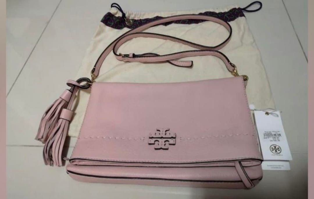 Tory burch mcgraw tote pink quartz outlet