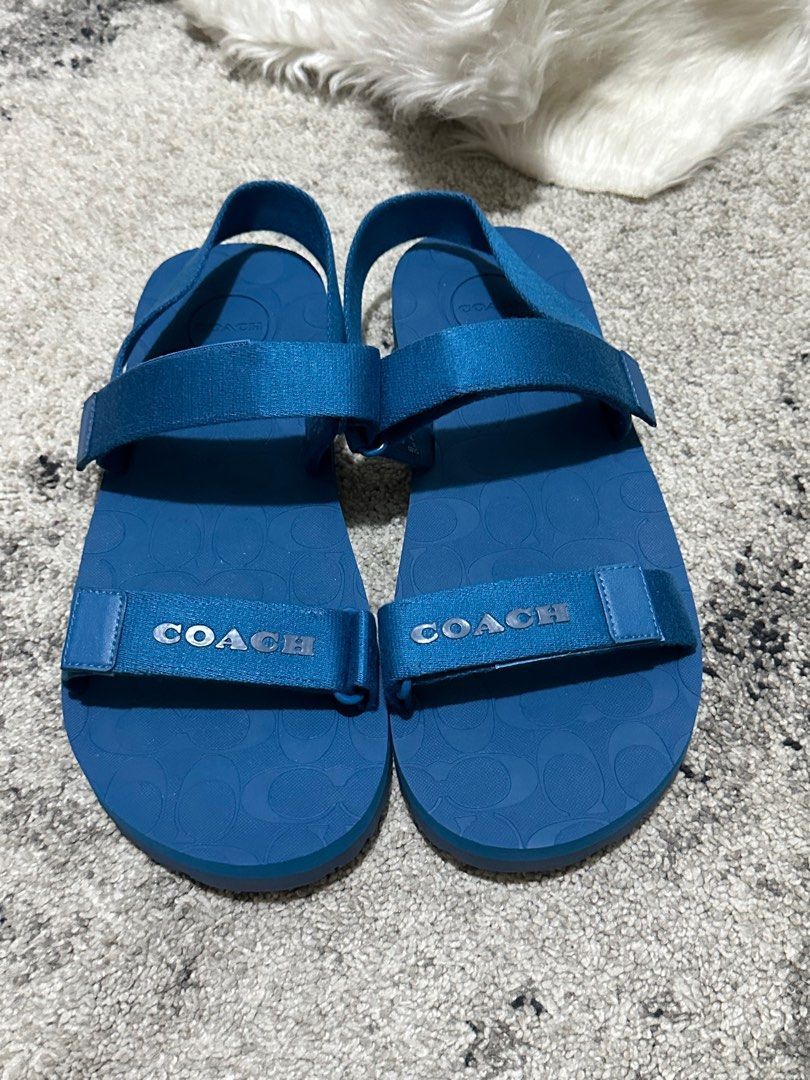 Coach men sandals size 11 12 and 13 only Men s Fashion Footwear Slippers Slides on Carousell