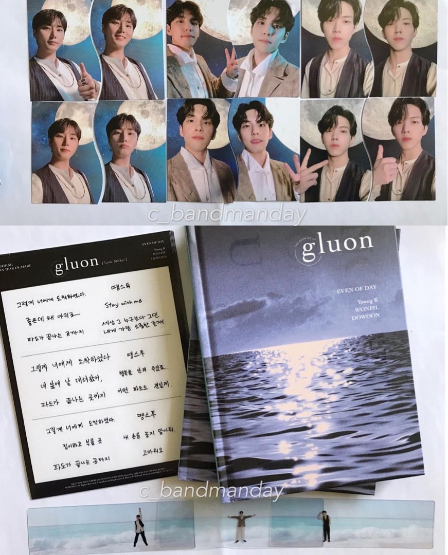 DAY6 gluon EVEN OF DAY 直筆サイン入りアルバム DAY6 even of day Gluon サインCD DAY6 EVEN OF DAY SIGNED 1ST