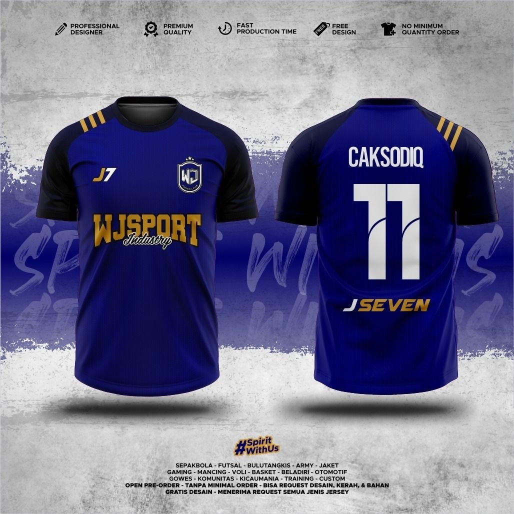 Desain Terbaru Jersey Sepakbola Berkualitas Keren Surabaya Full Printing 