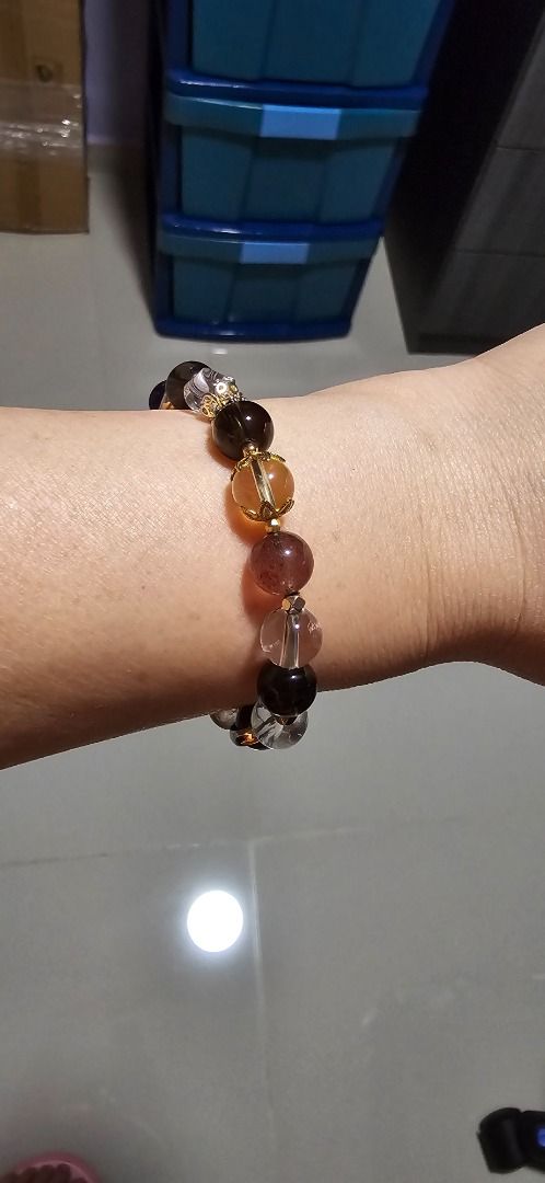 Five Elements Crystal Bracelets (Category: Bracelets) located in Singapore. Submitted by jennifer22 (Listing ID 1305258123, Image 4). Description: Five Elements Bracelets Waist size: 14-16cm, extra 3 beads given can wear up to 18cm Beads size: 8mm Lightly used a few times Brought it at $188 Selling at $138.
