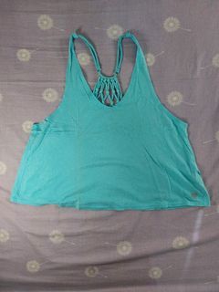 Forever 21 Yoga Pilates Workout Gym Top (Blue)