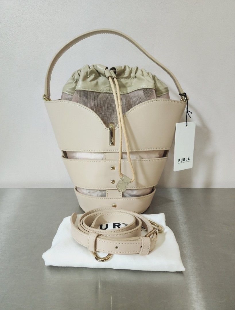 Furla Ribbon Bucket Bag Women s Fashion Bags Wallets Cross body Bags on Carousell