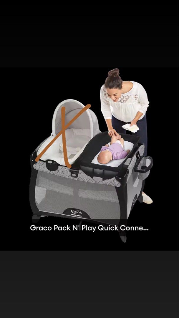 GRACO PACK N PLAY PLAYARD QUICK CONNECT PORTABLE NAPPER Babies Kids Baby Nursery Kids Furniture Cots Cribs on Carousell