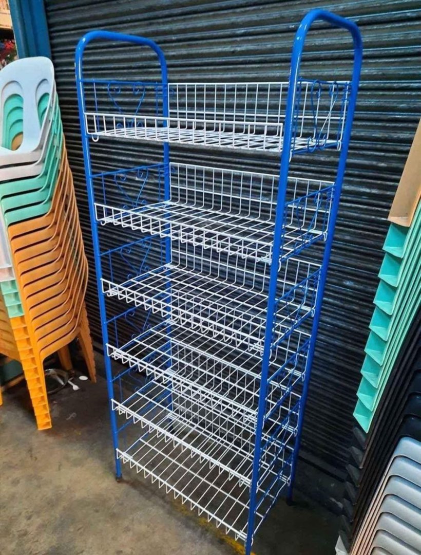 Grocery store rack 6 layers, Furniture & Home Living, Home Improvement ...