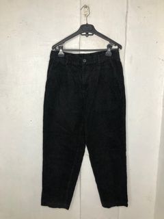 GU Japan Black Cords Trousers