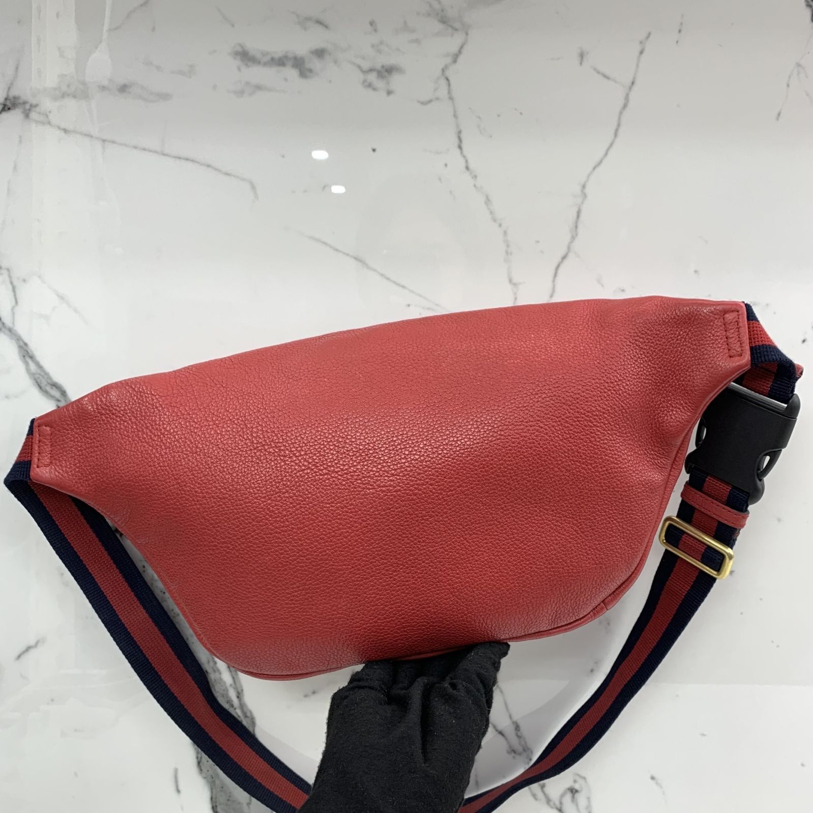 DISCOUNTED* GUCCI 530412 RED LOGO BELT BAG 247021234 GI, Luxury