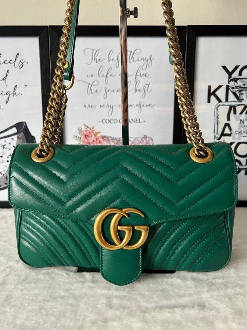 Gucci green marmont bag new arrivals