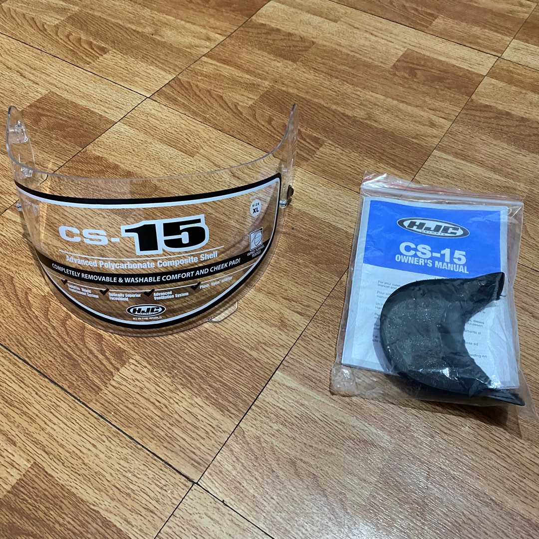 HJC CS 15 Visor and Cheek Pad, Motorbikes, Motorbike Parts ...