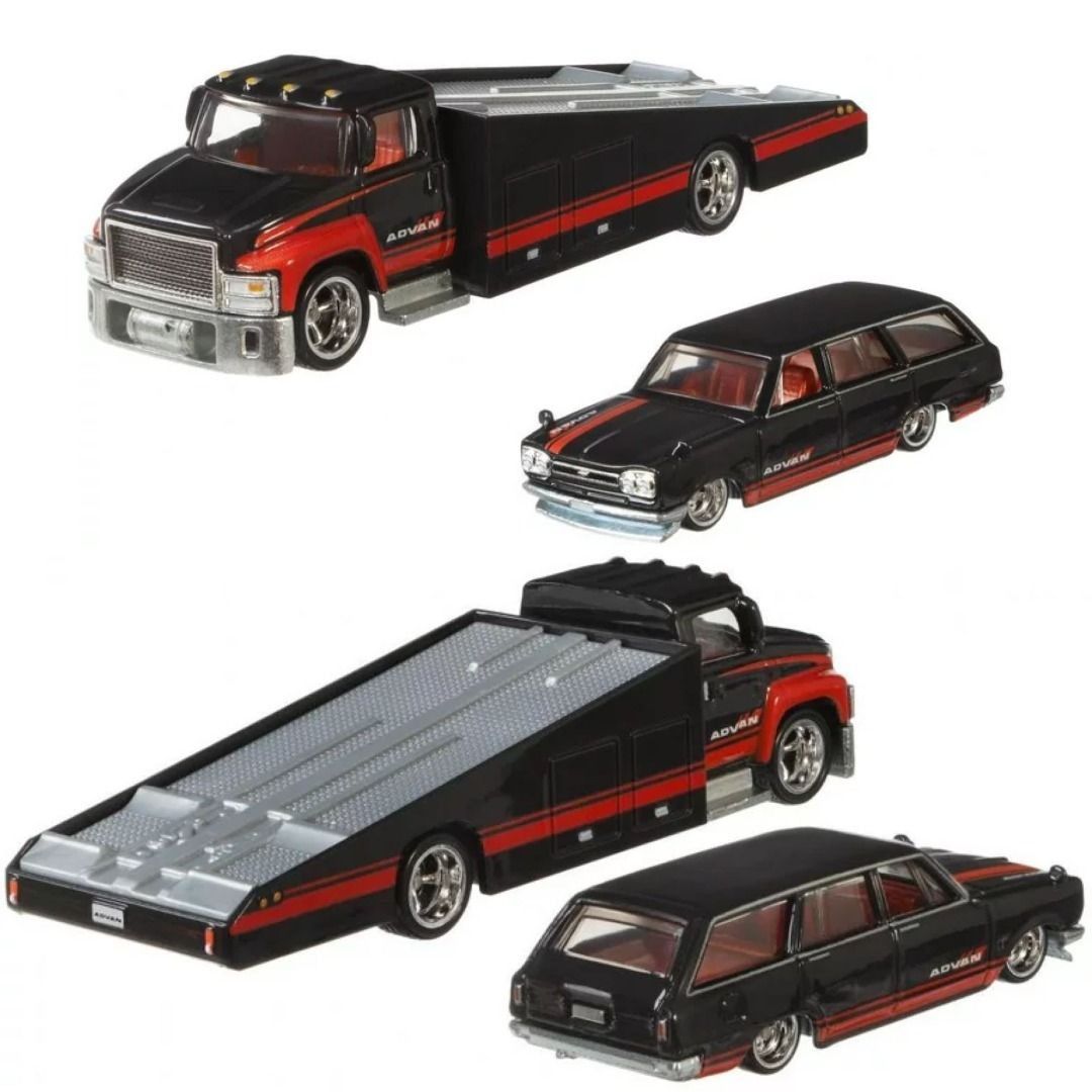 Hot Wheels Team Transport 69 Nissan Skyline Van Carry On Advan LB